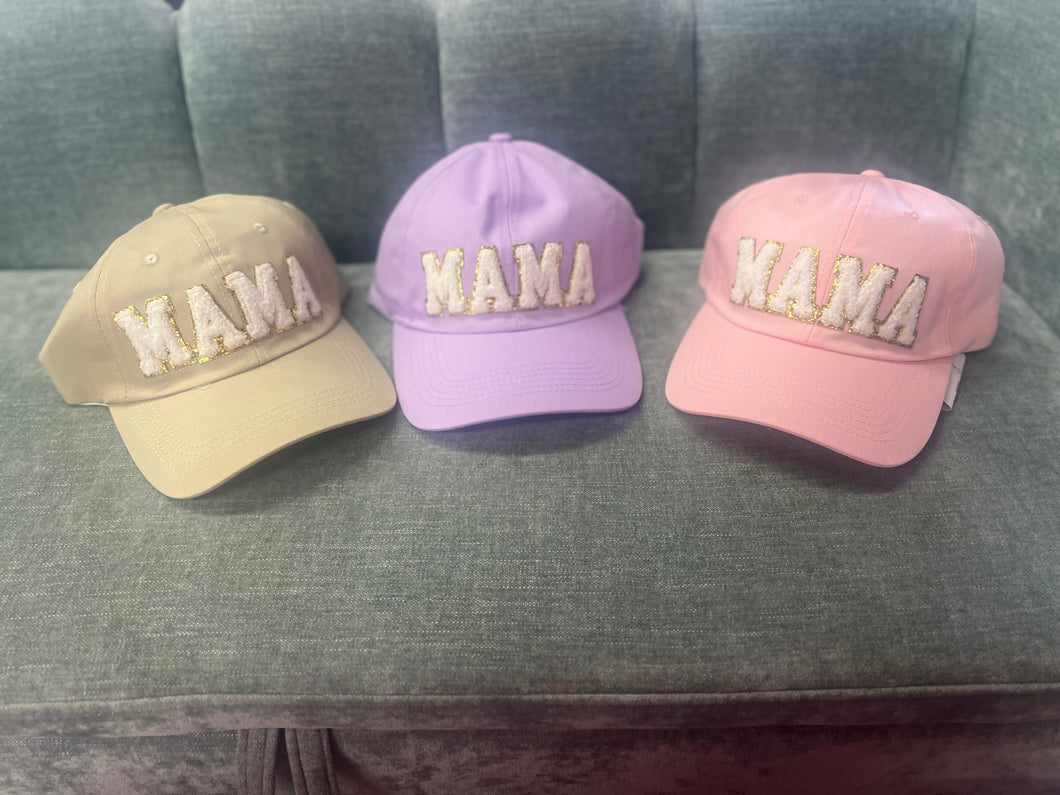 Mama Chenille Patch Baseball Cap
