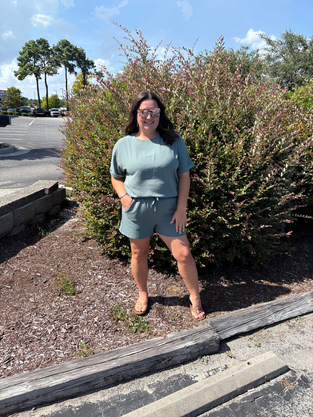 Woven Airflow Top and Shorts