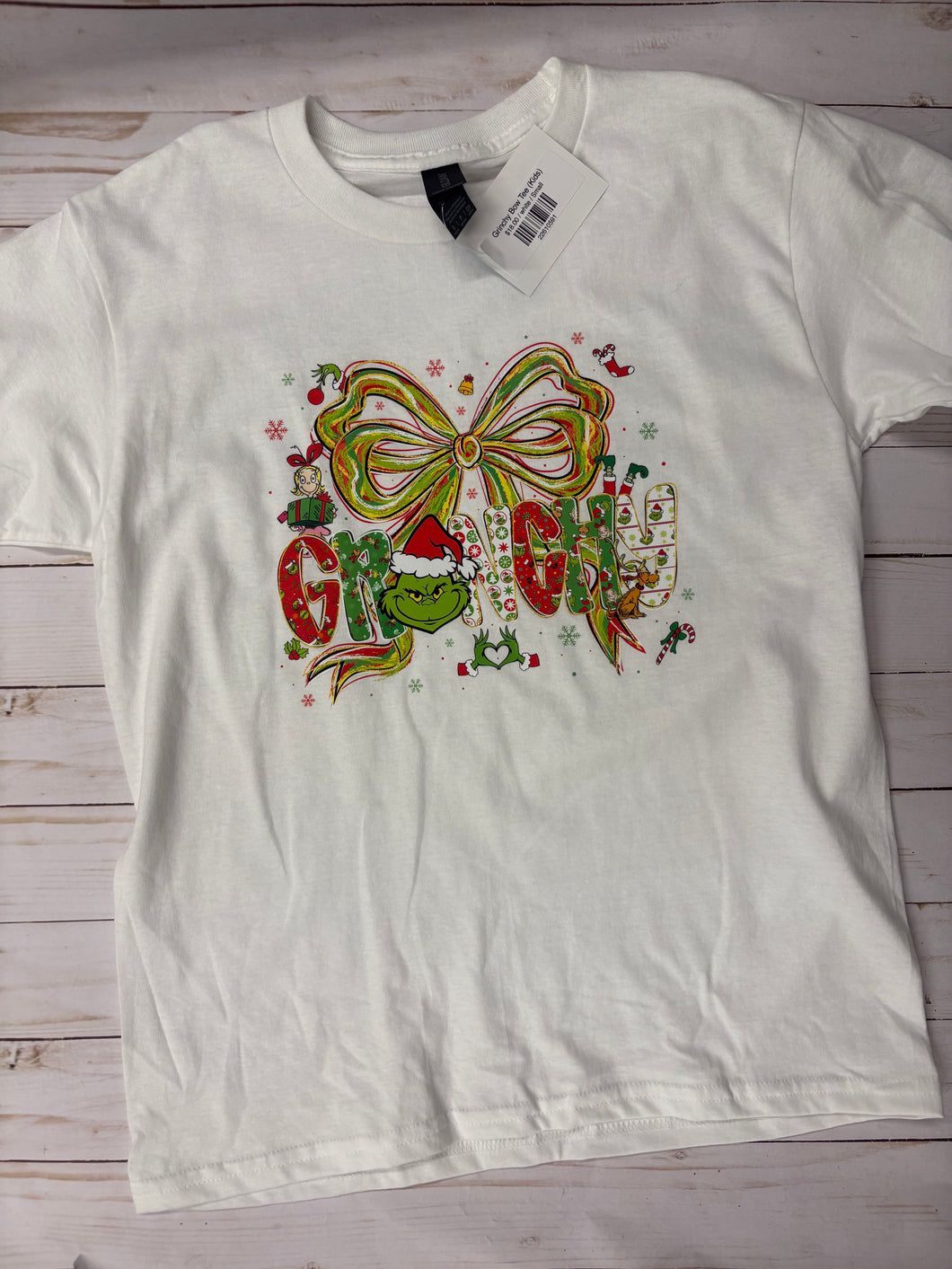 Grinchy Bow Tee (Kids)