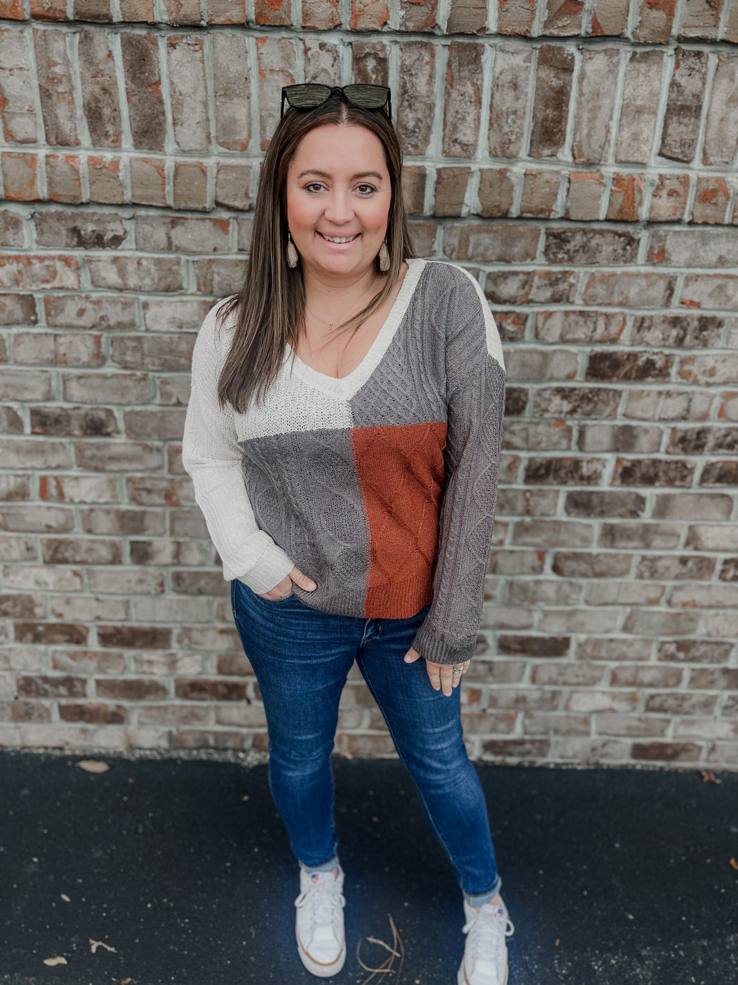 Lightweight Colorblock Knit