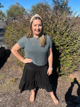 Load image into Gallery viewer, Crochet Knit Hollow S/S  Sweater
