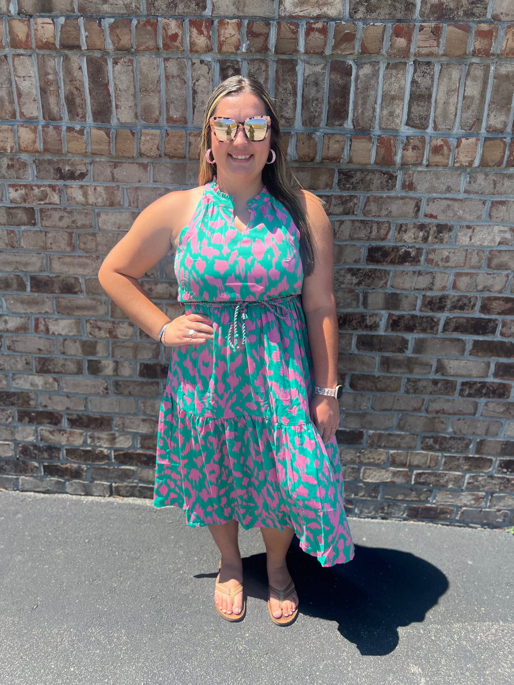 Umgee Pink/Green Maxi