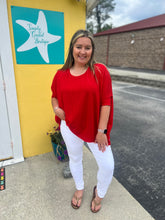 Load image into Gallery viewer, Curly Rib Relaxed Poncho Top
