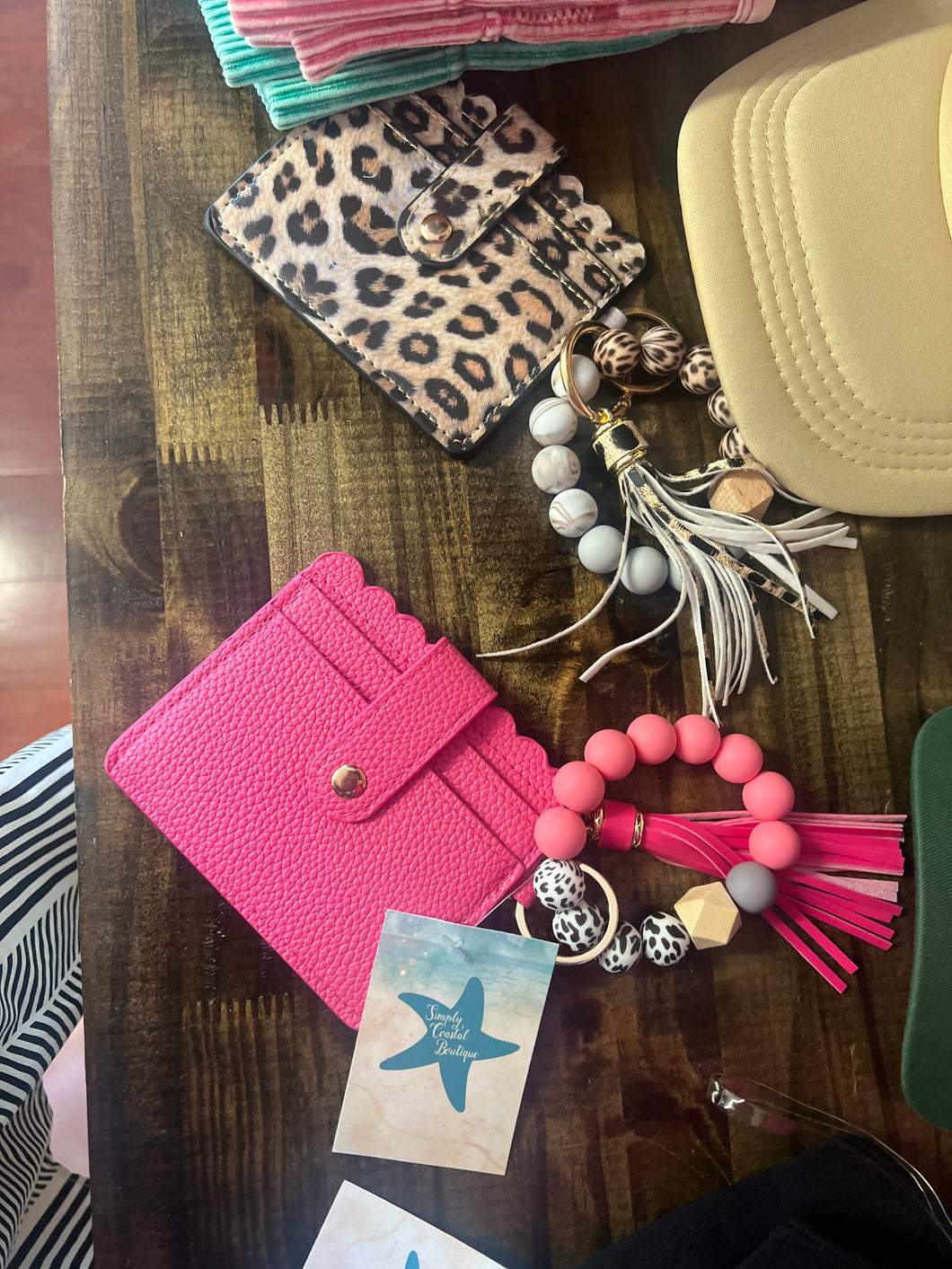 Beaded Keychain Wallet