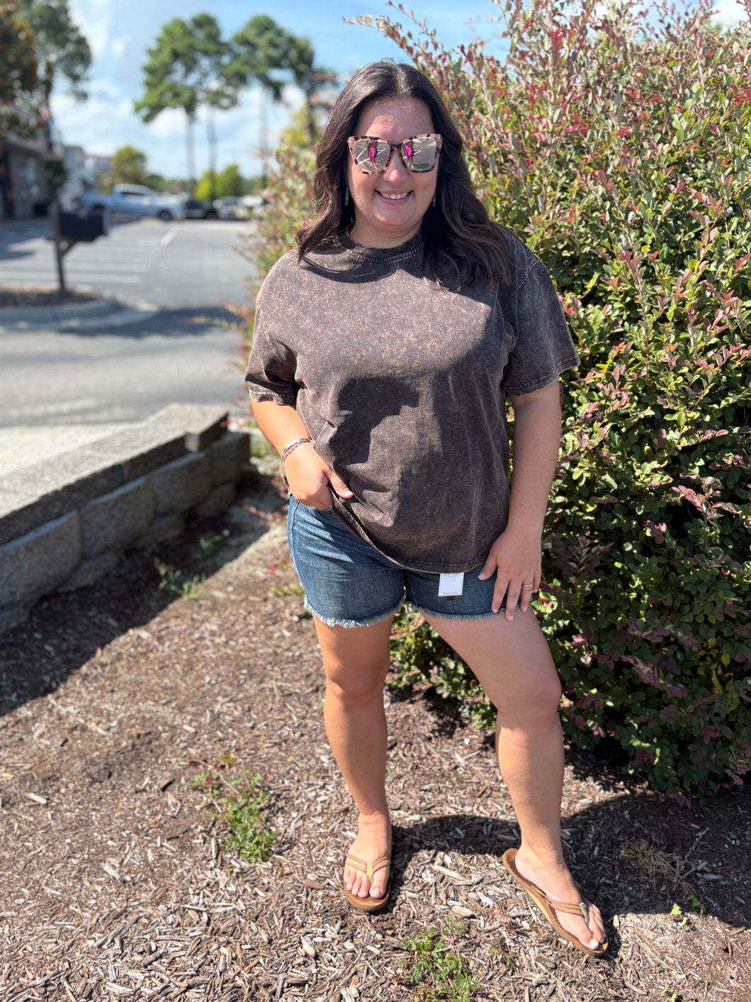 Washed Premium Cotton Oversized Tee