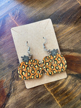 Load image into Gallery viewer, Wooden Pumpkin Earrings
