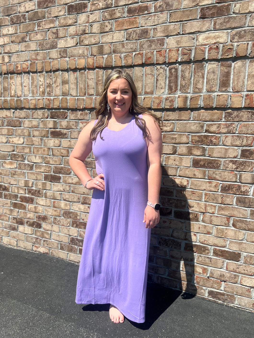 Sleeveless Flared Scoop Maxi