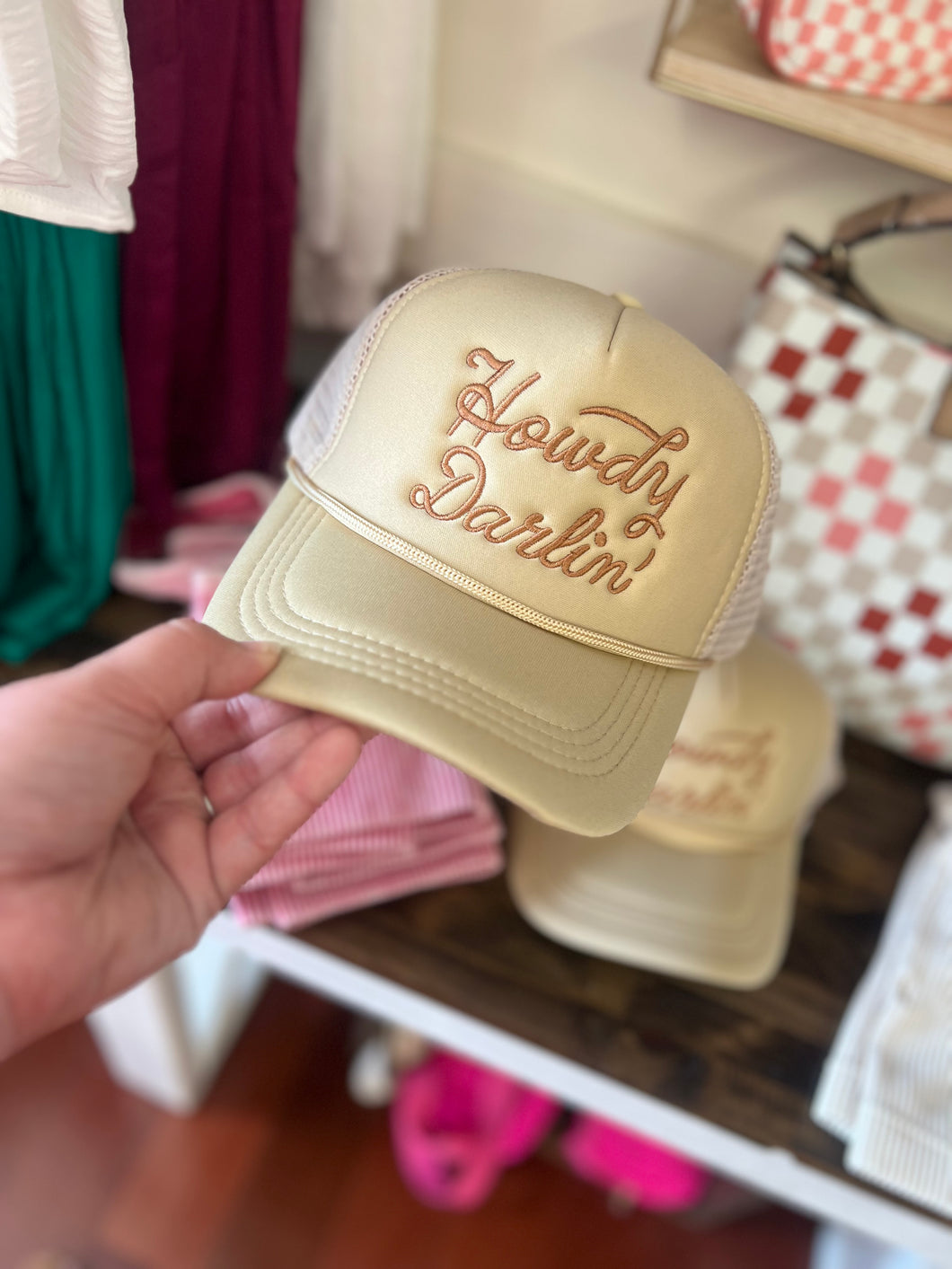 Howdy Darlin Mesh Trucker Cap