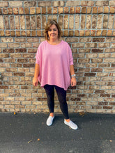 Load image into Gallery viewer, Curly Rib Relaxed Poncho Top
