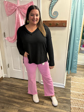 Load image into Gallery viewer, Raised Rib LS Vneck
